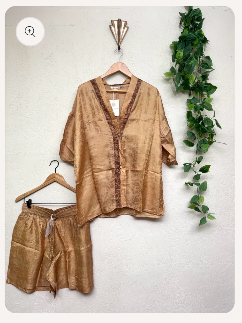 100% Silk Mens Blonde Vagabond Hustler Set - M/L - King Me